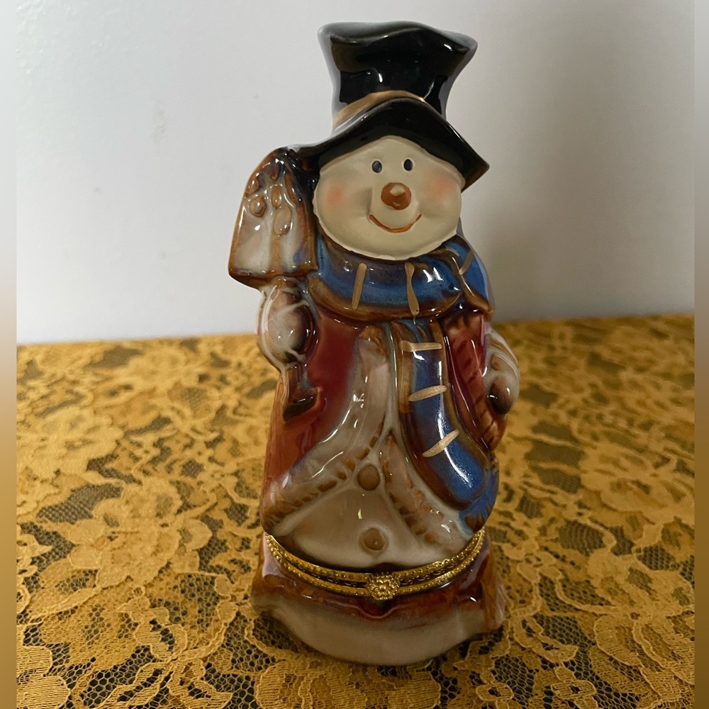 Tii Collections Snowman Trinket Box